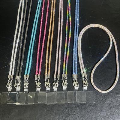 Cordino Lungo con Strass Glitterati per Telefono Cordoncino da Appendere Catena per Cellulare Cordino per Cellulare Regalo