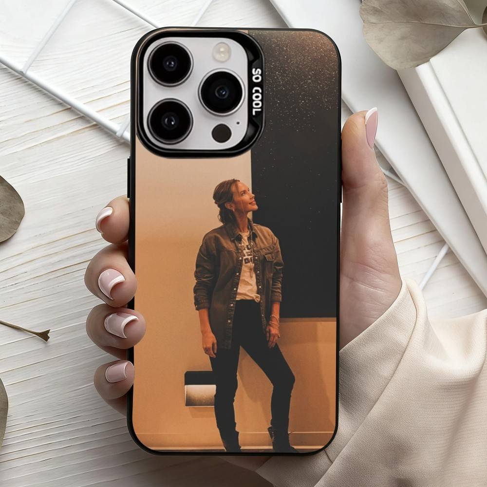 Actress A-Arielle K-Kebbel Phone Case For iPhone17,16,15,14,13,12,11 Plus,Pro Max Candy Silver Plated Inside Cover