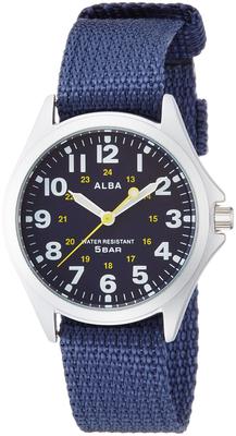 Seiko Watch Alba Quartz Men's Sports Watch with Luminous Hour and Minute Hands, Blue, AQPK402