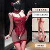 Yiyue erotic underwear sexy royal sister waist lace seduction onesie women's perspective uniform flirting pajamas 1111