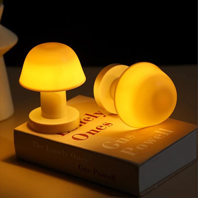 Mushroom Sunset Mini Desktop Night Lamp Creative Battery Power Supply Style Led Night Light for Coffee Bar Home Decor Bedroom