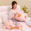 Cute Pink Chef Pig Plush Toy Pillow Soft Wire Bread Fluffy Material Doll for Decorating Bedroom Perfect Birthday Gift for Kids