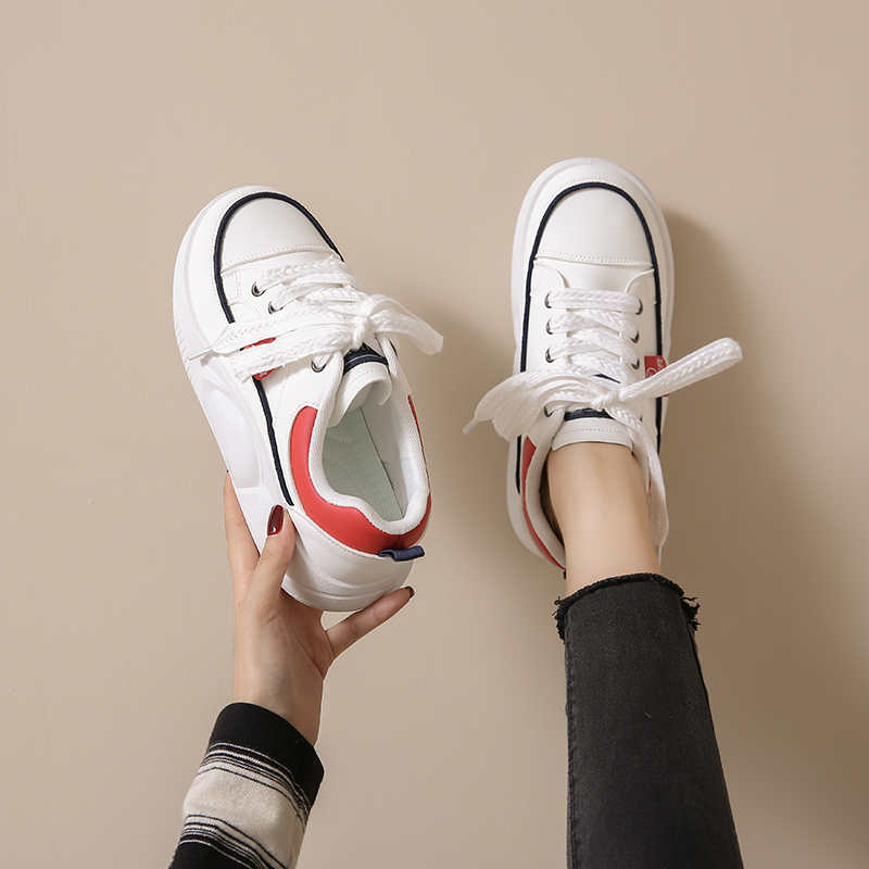 Fashion Plataform Ecoleather Women's Shoes Size 43 44 45 Casual Snekars For Women Ergonomic Sneakers Woman Sports New Arrival