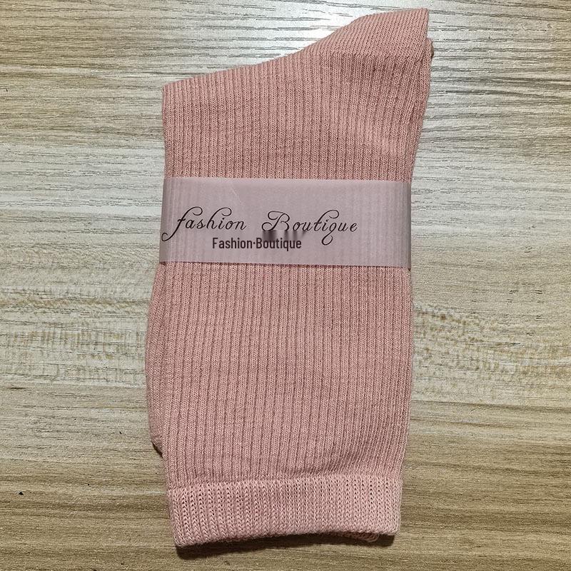 Women's 2025 Dopamine Dance Socks: Colorful, Scrunched Cotton Mid-Calf Socks for All Seasons