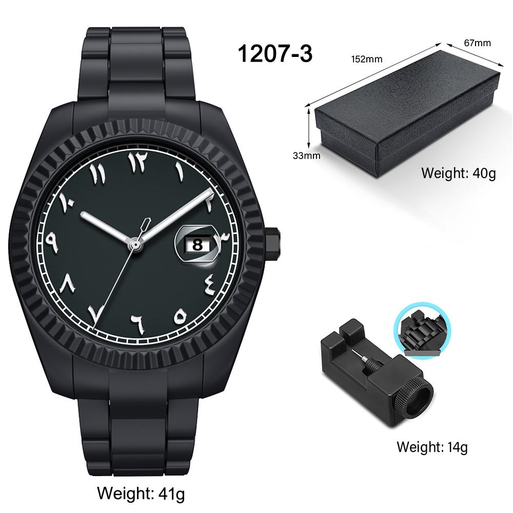 Men's Brand Watches Arabic Numeral Watches Men's Quartz Watches Date Luminous Date Calendar Watches Waterproof
