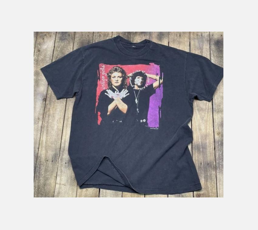 1992 1993 Indigo Girls Rites of Passage Tour Black All Size Unisex Shirt