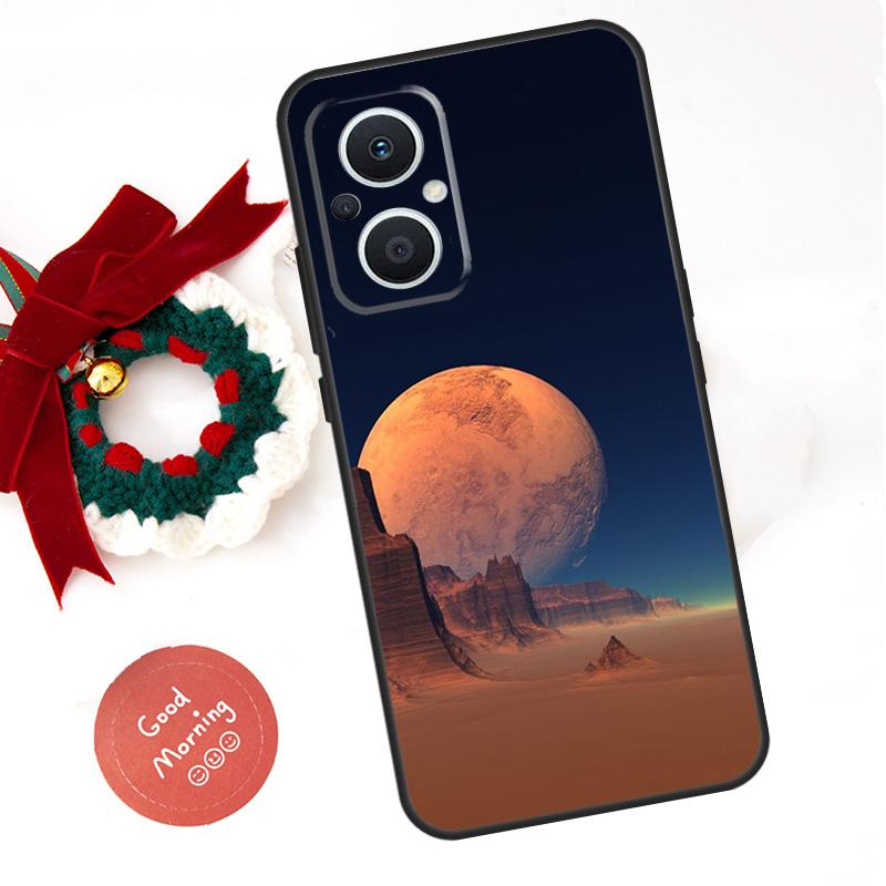 Moon Stars Space Funda For OPPO Reno 8 Lite 10 11 12 13 14 Pro 11F 12F 13F 14F OPPO Find X8 X5 X6 X9 Pro Case