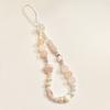 Phone Chain Creative Girly Pink Beaded Simple DIY Phone Chain Camera Bag Pendant Decoration Handheld