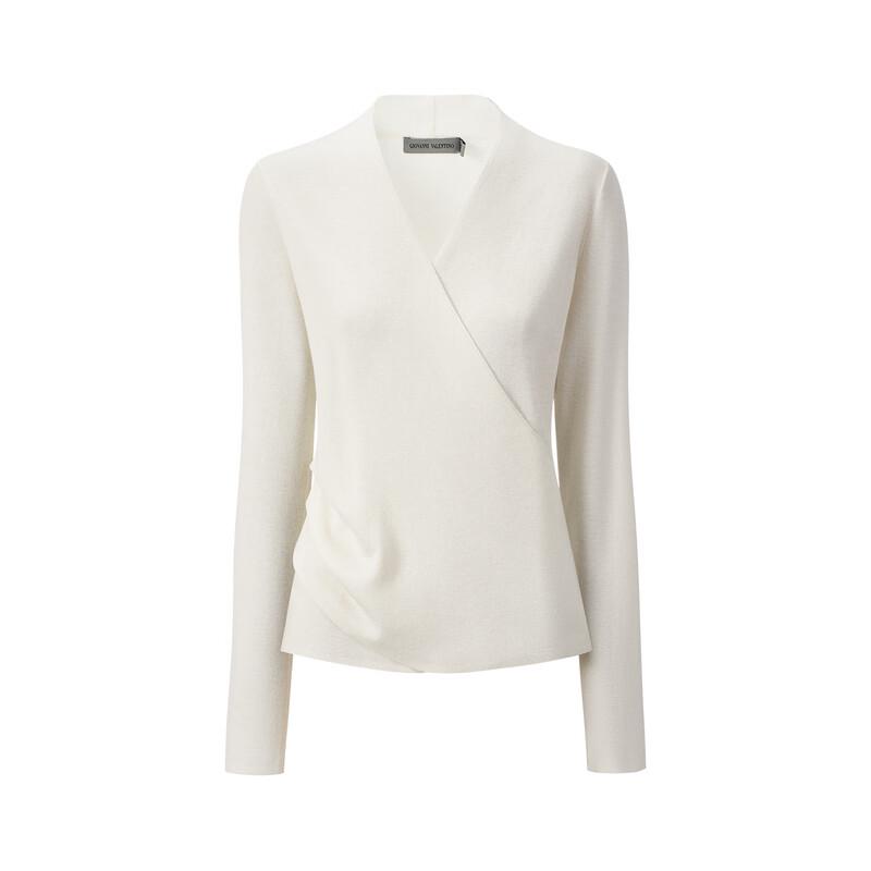GIOVANNI VALENTINO Women's V-Neck Knit Sweater