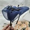 Fascinator Headband Hat for Women with Beaded Hair Accessory Headpiece Hair Decoration Headwear for Party Weddings Event