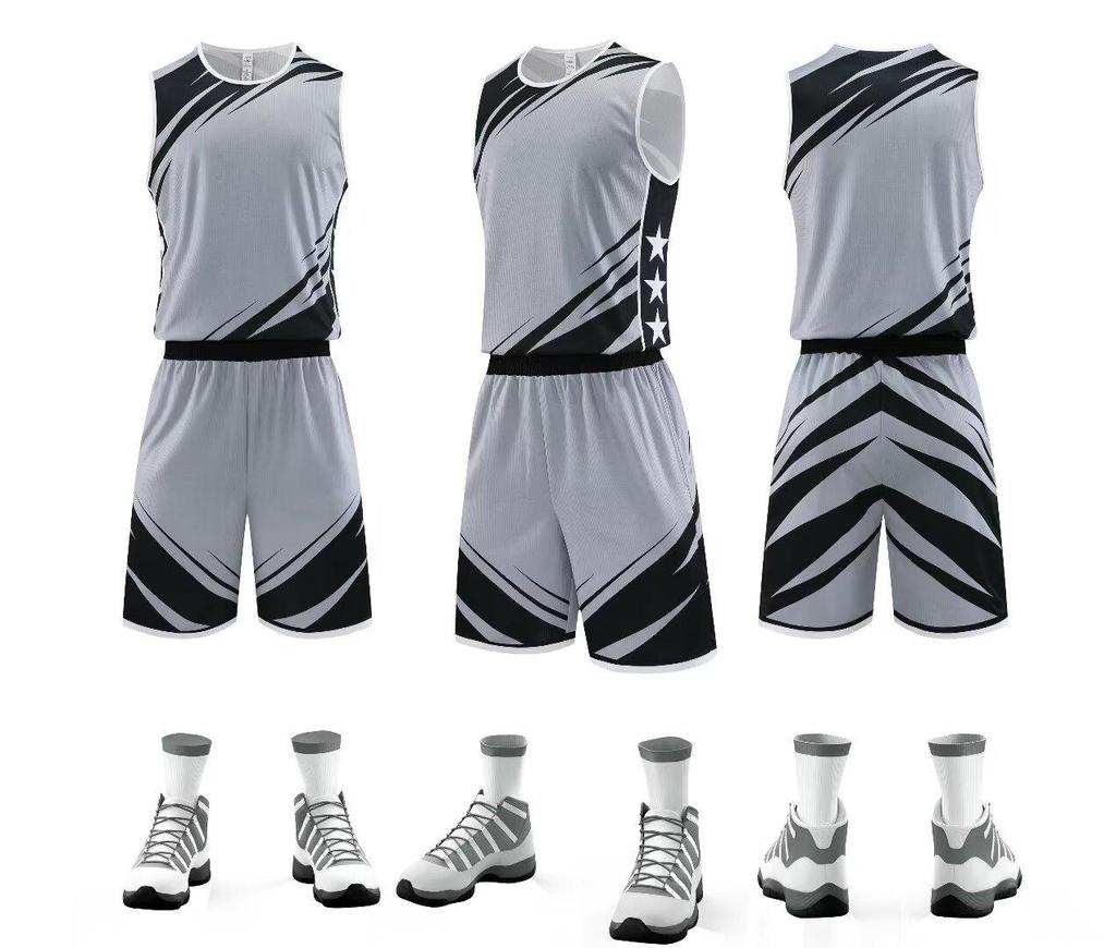 Quick-Dry Basketball Uniform Set for Adults & Kids - Custom Logo