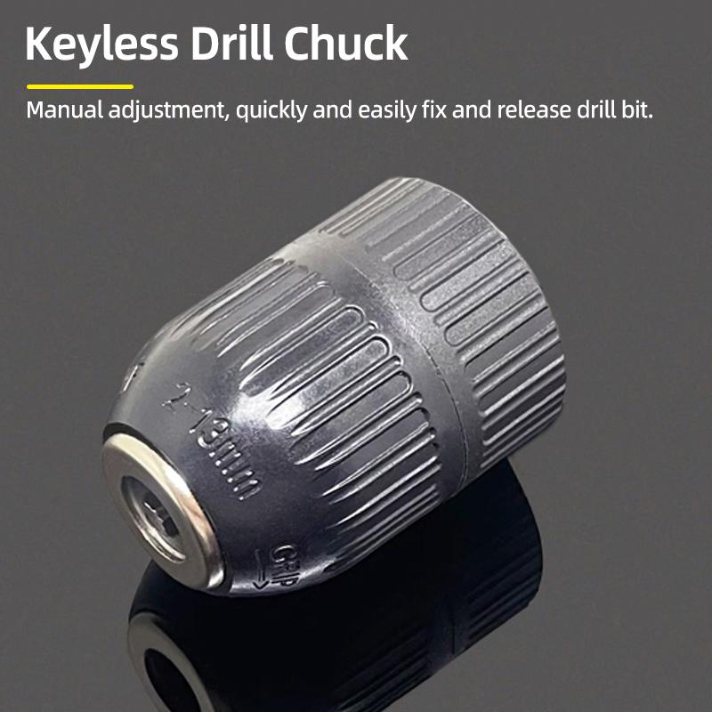 1Pc 1.5-10mm OR 0.8-10mm 1/4" Hex Shank Drill Chuck Keyless Drilling Quick Change Bit Adapter Converter Woodworking Power Tool