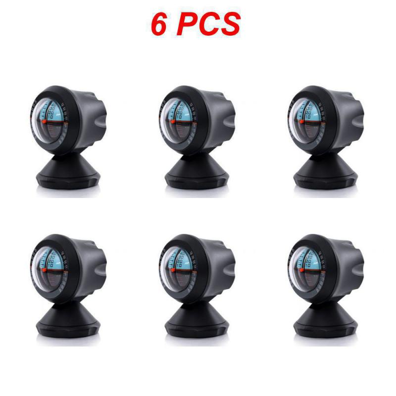 1~8PCS Car Compass Inclinometer Angle Vehicle Declinometer Gradient Auto Slope Meter Level High-Precision Gauge Accessory
