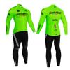 Tour De Italy D'ITALIA Jersey Cycling Men's Blouse Team Bike Clothing Thermal Fleece Bib 2023 Long Sleeve Mtb Pants Uniform Gel