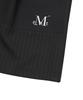 MUCENT Modern Stripe Color Block Wide Pintuck Half Pants