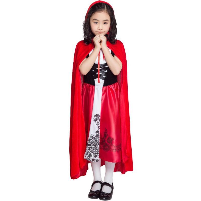 Halloween costumes, children's capes, Little Red Riding Hood stage costumes, kindergarten girls' costumes