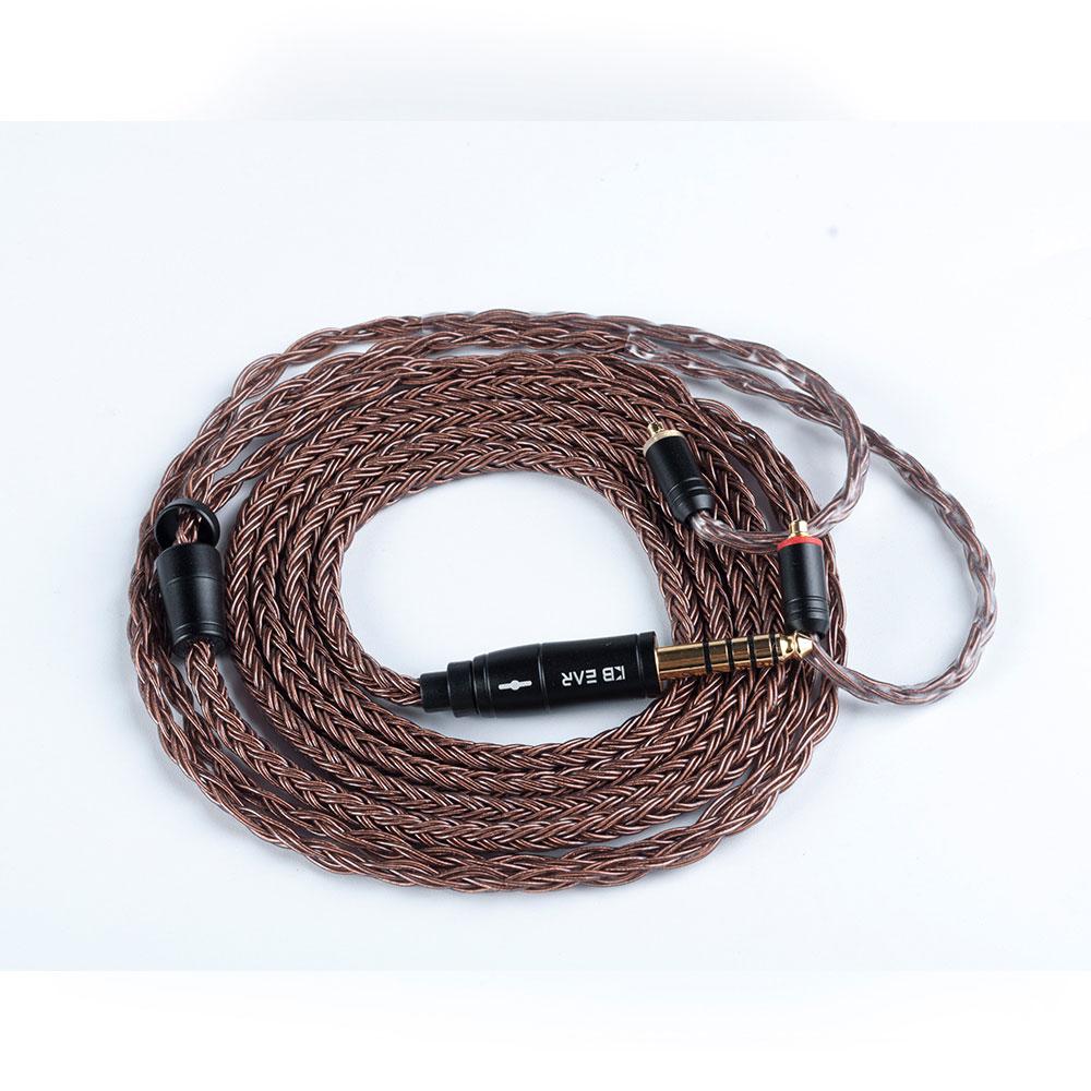 KBEAR 16 Core Upgraded Pure Copper Balanced Cable 2.5/3.5/4.4MM with MMCX/2PIN/QDC for BLON BL-01 BL-03 KBEAR KS2 KZ ZSX ASX EDX