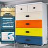Morandi Children's Multi-Layer Storage Cabinet - Thickened Plastic Toy Organizer