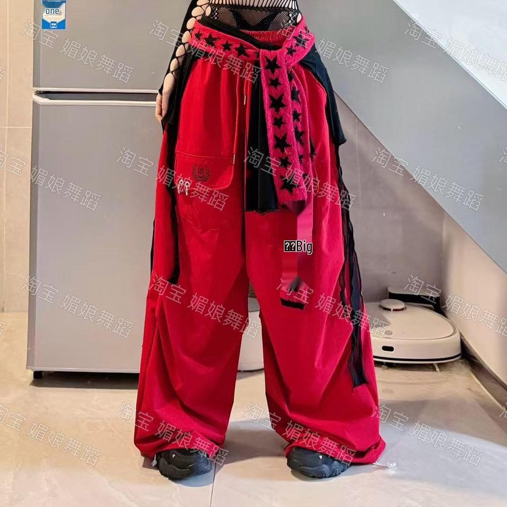 Star-Style Color Block Jazz Dance Waist Wrap with 2-Way Wear Butt Flap Accessory