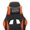 Gaming Chair Black and Orange Synthetic Leather