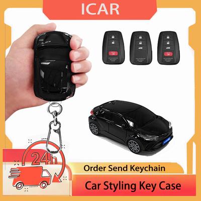 Icar Für Chr Modelle Schlüsselhülle Für Toyota Camry Chr Corolla Rav4 Avalon Land Cruiser Prado Prius Fernbedienung Auto Schlüsselabdeckung Zubehör