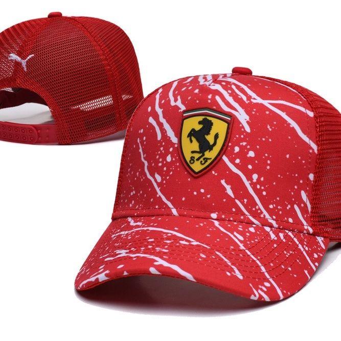 F1 Ferrari Team Hat Fans Racing Men's Women's Visor Riding Summer Baseball Cap For Ferrari F430 Stradale 458 488 599 612 FF F12