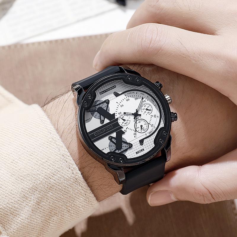 Genuine Stylish Men's Multi-Functional Waterproof Quartz Watch with Large Dial
