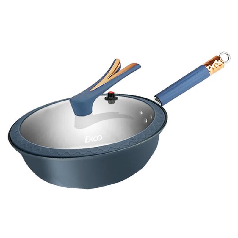 EKCO Blue 32cm Micro-Pressure Wok