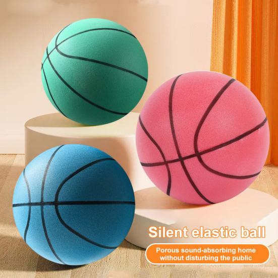 Indoor Silent Basketball High Rebound Low Noise Kids Dribbling Training Uncoated