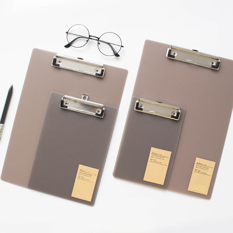5 szt. A4/A5/A6 Podkładka z klipsem do pisania Podkładka na dokumenty Uchwyt na papier Przechowywanie PP Klipboard Artykuły biurowe Klipboard Menu