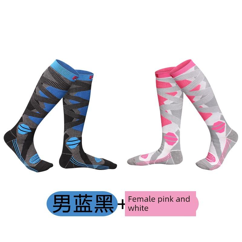 Winter Professional Ski Socks, Thickeneded, Warm, Non-Slip, Long Socks, Outdoor Mountaineering Sports Socks, Compression Calf Socks for Women