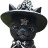 Halloween Magic Cat Resin Ornament Decoration Cute Set Ornament Magic Cat Croissant Wings Hat