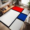 Mondrian Bauhaus Geometric Area Rug Modern Abstract Art Non-Slip Washable Carpet for Living Room Bedroom Decor