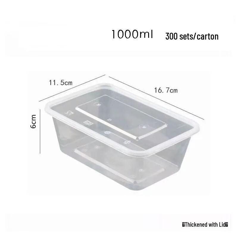 Disposable Rectangular Food Storage Containers
