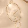 CANNER 925 Silver Classic Plain Chain Simple Finger Bracelet For Women Minimalism Hand Ring Chain Bracelets Jewelry