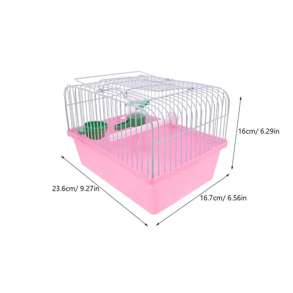 Portable Small Bird Cage ABS Iron Spacious Travel Carrier Perch Food Box Water Dispenser Parrot Carrying Cage Bird Carrier