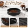 Anti Slip Design Round Tamper Mat Black Anti Slip Coffee Pad Coffee Tamper Mat  Coffee Machine