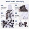 Camouflage Long Sleeve Quick-Dry Fishing Shirt with Sun Protection Hood and Mask