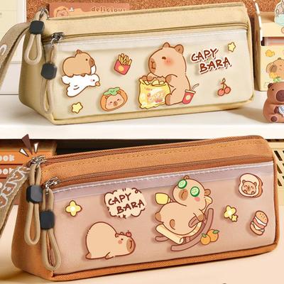 Capybara Pencil Case for Students - Stylish Stationery Box for Boys & Girls