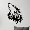 1pc Howling Wolf Metal Wall Art, Iron Wolf Sculpture Outdoor Decor for Garden Patio Fence, Christmas Easter Thanksgiving Gift for Wolf Lovers