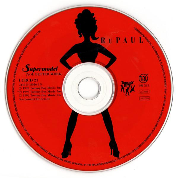 

CD RUPAUL - Supermodel (You Better Work) UCRCD21,7243892 Tommy Boy 1993 US Pop Used