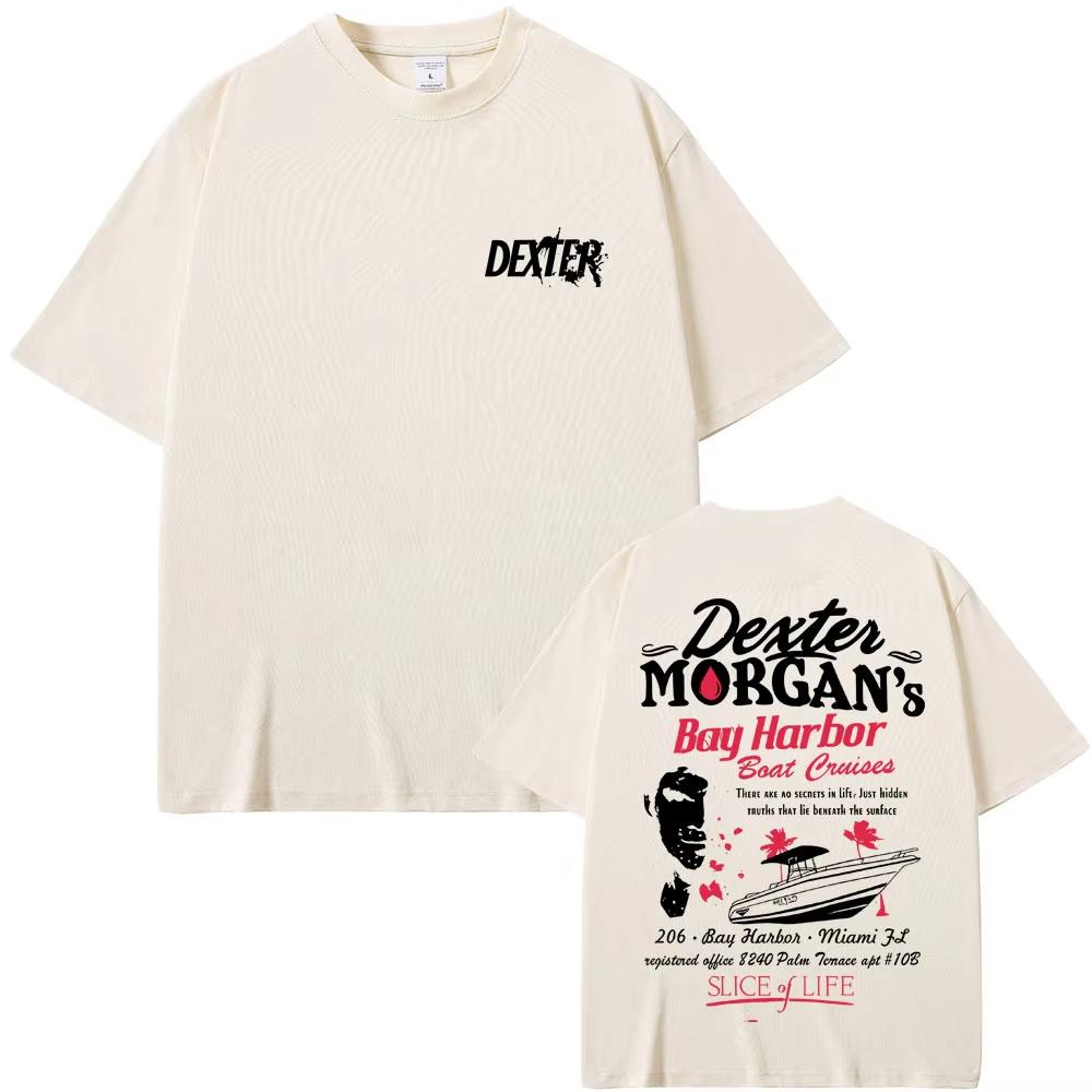 TV Play Dexter Morgan Graphic T Shirts Summer Men Women Cozy Cotton Vintage Short Sleeve T Shirts Male Casual Oversized T-shirts