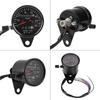 Keenso Motorcycle Speedometer Tachometer 60mm Black Waterproof Universal Motorcycle Odometer Speedometer Gauge
