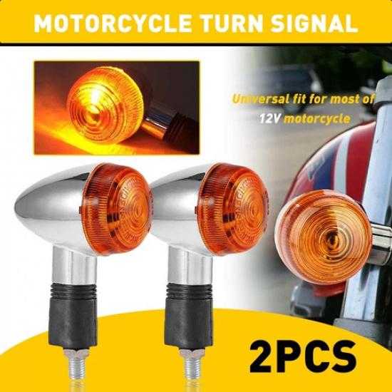 12V Мотоциклетные Сигналы Поворота Янтарные Огни Индикатор Поворотника Для Kawasaki Suzuki