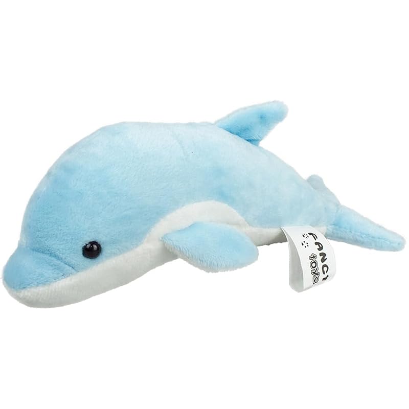 The Access Plush Dolphin, Blue, Hand-Sized, Aquarium