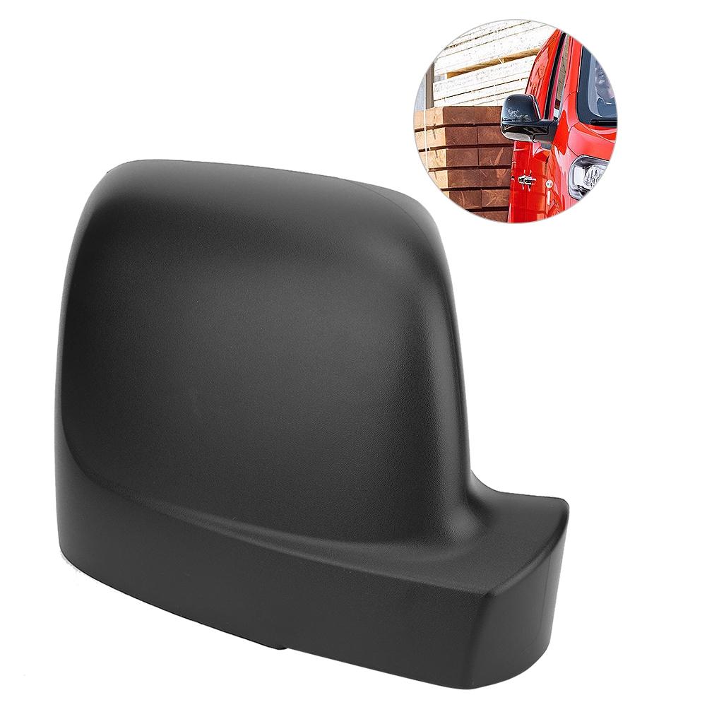 Paar Mattschwarze ABS Rückspiegelabdeckung Passend für Fiat Talento 2016  (Recht)