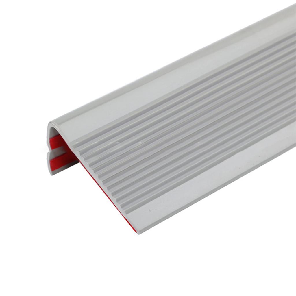 1 Roll Stair Edge Protector Soft PVC Non-slip Stair Nose Edging L-Shape Self-Adhesive Step Edge Trim Strips Step Protector