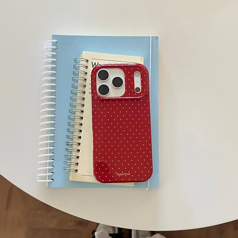 Korean Style Ins Simple Polka Dot Suitable for iPhone 17 Pro Max Apple 16 Phone Case 15 Girl 14/13 Soft Case
