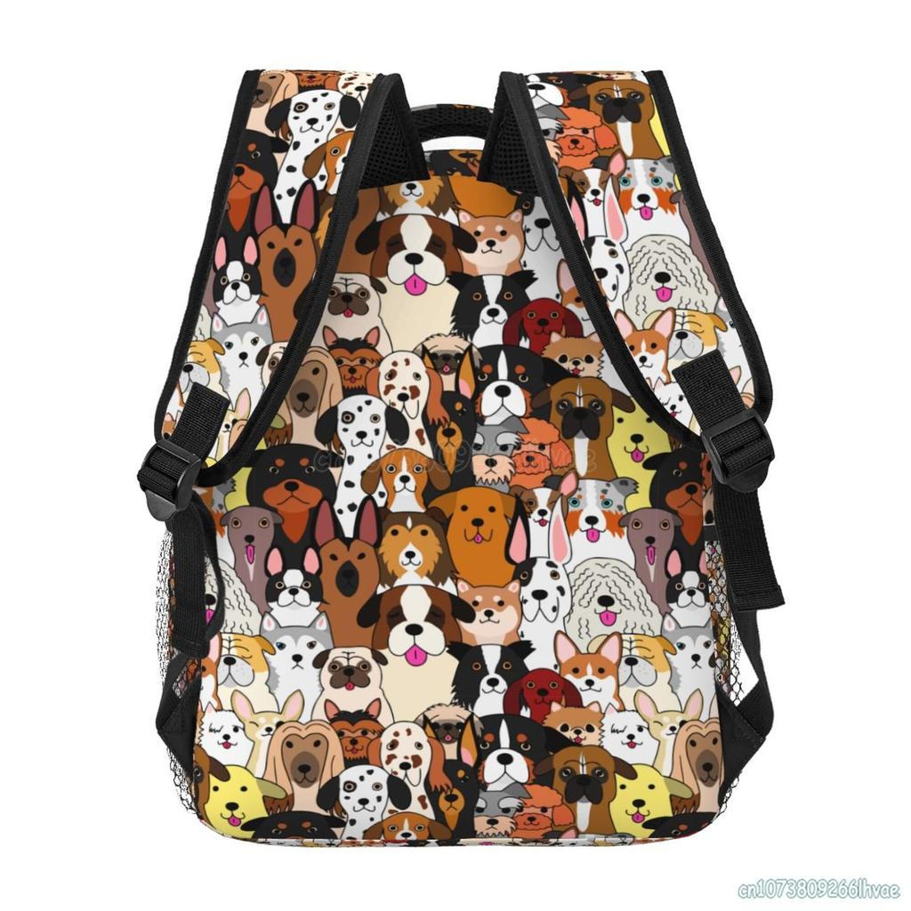 Zaino per Cani a Cartoni Animati Borsa Carina per Libri Cartelle Scolastiche Zaini Scolastici Divertenti Borsa Leggera per Laptop Zaino Impermeabile per Viaggi ed Escursioni Zaino da Giorno