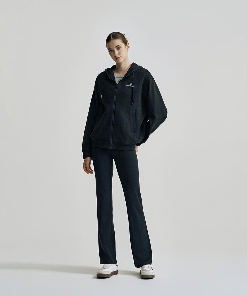 Sergio Tacchini U Daily Fleece-Lined Zip-Up Hoodie (Black)